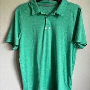Men’s M Green Oakley Tailored Fit Short Sleeve Lightweight Polo